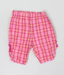 Růžové kárované lehké kalhoty LADYBIRD