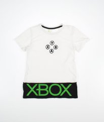 Bíločerné tričko X-BOX
