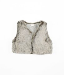 Šedá plyšová vesta NEXT