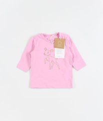 Růžové triko z biobavlny NAME IT