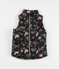 Černá vesta s obrázky H&M