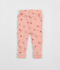 Růžové tepláčky s mušlemi NUTMEG