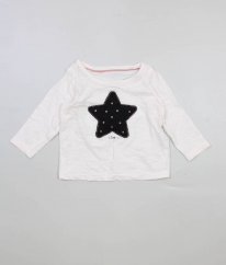 Bílé triko s hvězdou MARKS & SPENCER