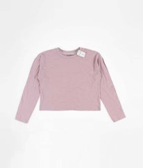 Lila crop triko NUTMEG