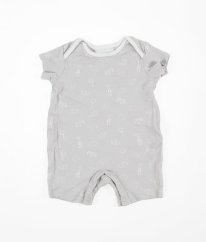 Šedý kraťasový overal THE LITTLE WHITE COMPANY