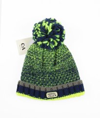 Modrozelená zateplená čepice C&A