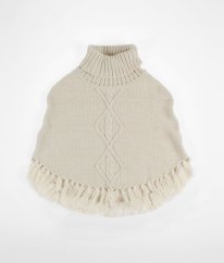 Béžové pončo se zlatou nití H&M
