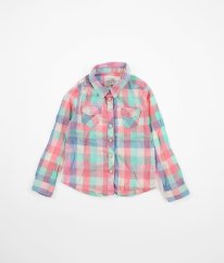 Barevná kostičkovaná letní košile H&M