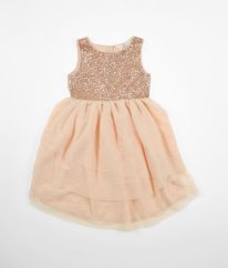 Marhuľové šaty s flitrami H&M