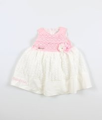 Ružovobiele šaty RAFEEL KIDS