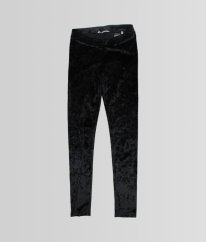 Čierne sametové legíny H&M