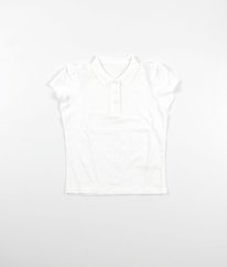 Bílé piké polo tričko GEORGE