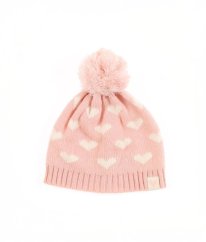 Modrá čiapka s bambuľami