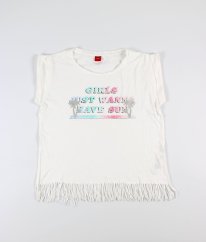 Bílé tričko s třásněmi (170-176)  S.OLIVER