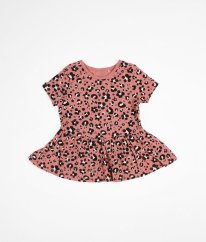 Růžové šaty s leopardím vzorem GEORGE