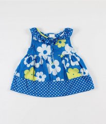 Modré šaty s květy NEXT
