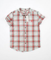 Bíločervená károvaná košile M&CO