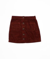 Hnědá manšestrová sukně NEXT