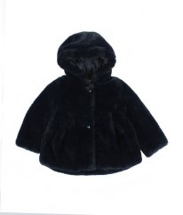 Tmavě modrý plyšový kabát MAYORAL