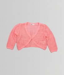 Růžový lehký svetřík na knoflík H&M
