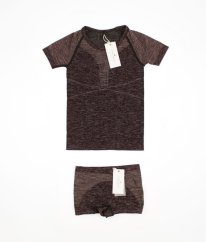 Ružovošvestkové športové tričko a dievčenské boxerky THE NEW