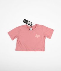 Růžové crop tričko HYPE