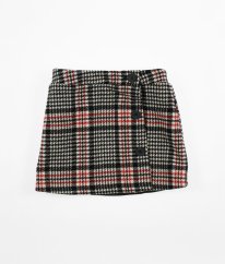 Károvaná teplá sukně s vlnou DUNNES