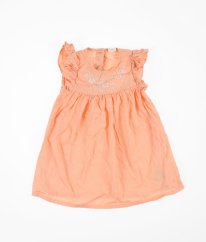 Meruňkové šaty s výšivkou H&M