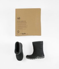Tmavosivé zateplené gumáčky (EU 33, stielka 21 cm) MIKK-LINE