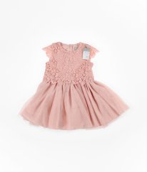 Růžové krajkové šaty se spodničkou PRIMARK