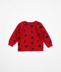Červená mikina s hvězdami DUNNES