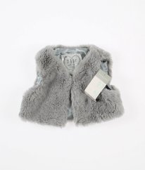 Šedá plyšová vesta PRIMARK
