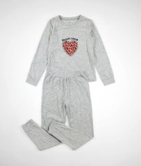 Šedé semišové pyžamo LILY & DAN