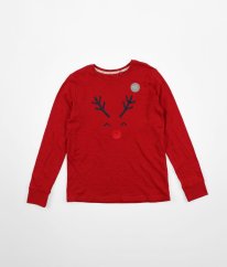 Červená vánoční mikina GEORGE