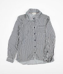 Černobílá proužkovaná košile H&M