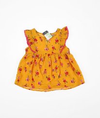 Okrové květované šaty PRIMARK