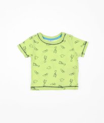 Limetkové tričko se zvířátky