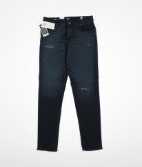Tmavě modré slim kalhoty JACK & JONES