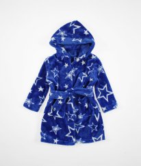 Modrý plyšový župan DUNNES