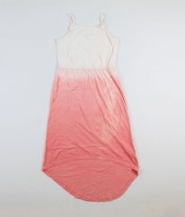 Růžovobílé šaty