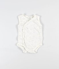 Bílé body s pomněnkami z biobavlny PURE BABY