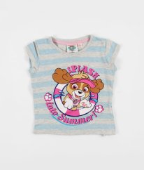 Tyrkysovošedé pruhované tričko s obrázkem PAW PATROL
