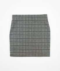 Šedá silnejšia károvaná sukňa NEW LOOK