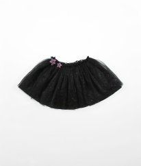 Čierna tylová sukňa so spodničkou a trblietkou H&M