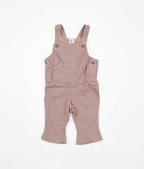 Starorůžové riflové lacláče H&M