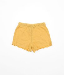 Tmavě žluté žebrované kraťasy F&F