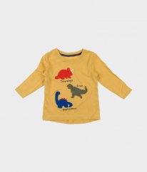 Žluté triko s dinosaury DUNNES