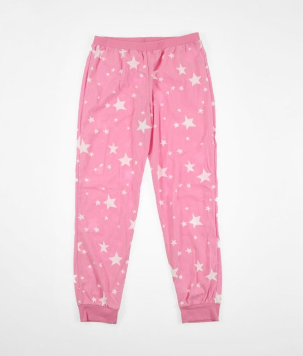 Růžové silnější pyžamové kalhoty F&F
