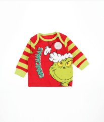 Červeno-zelené vianočné tričko GRINCH