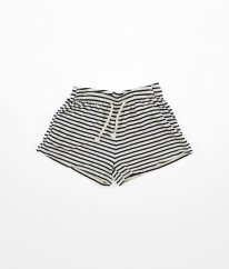 Smetanovočerné proužkované kraťasy H&M